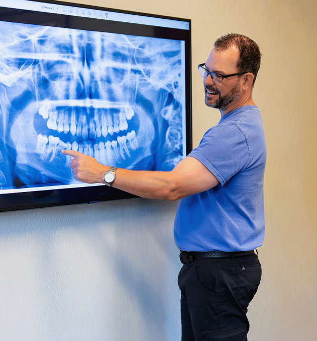 Dr Cook With Bite Xray